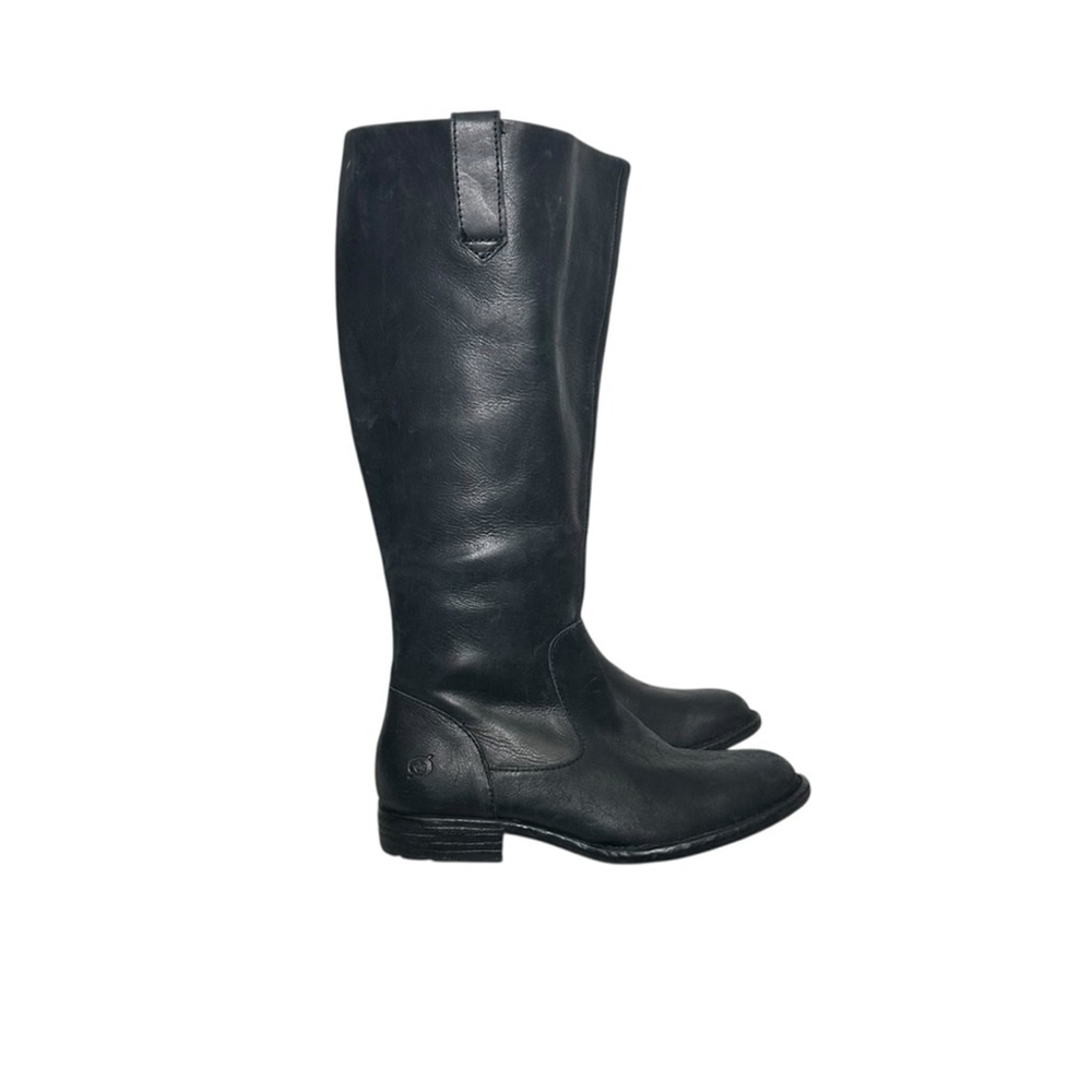 Born Shaunie Tall Wide Shaft Genuine Leather Boots in Black Women’s Size 6 - Picture 5 of 12